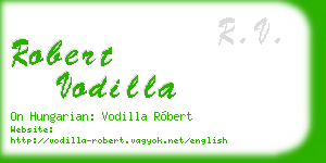 robert vodilla business card