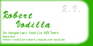 robert vodilla business card